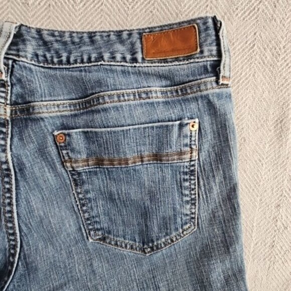 Eddie Bauer Jeans Women's Size 12R (34x30) Med Wash Bootcut Stretch Item# 2871 - Picture 14 of 16